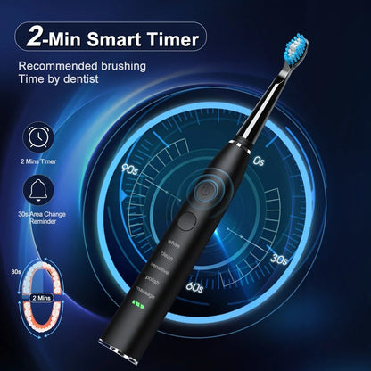 Rechargeable Smart Electric Toothbrush (Set with Brush Heads)
