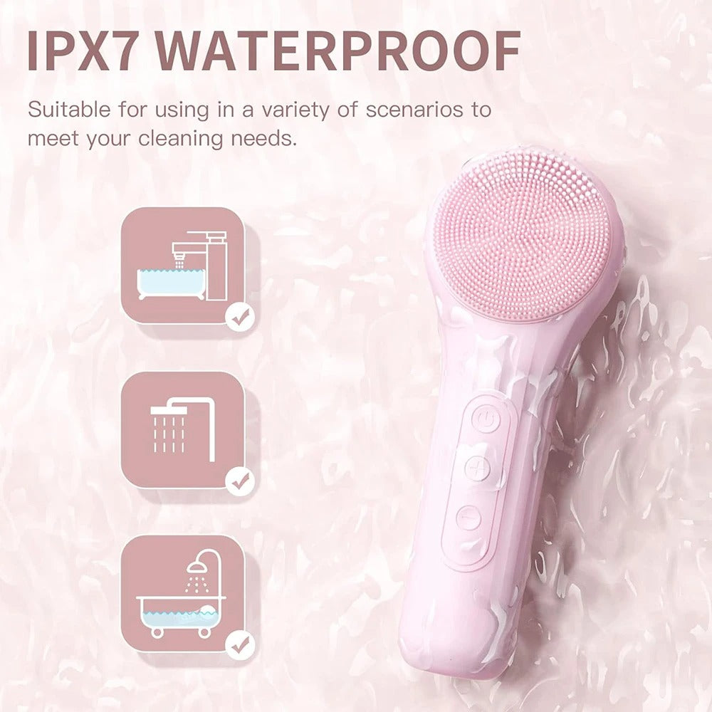 Deep Vibration Facial Cleansing Brush (Waterproof)