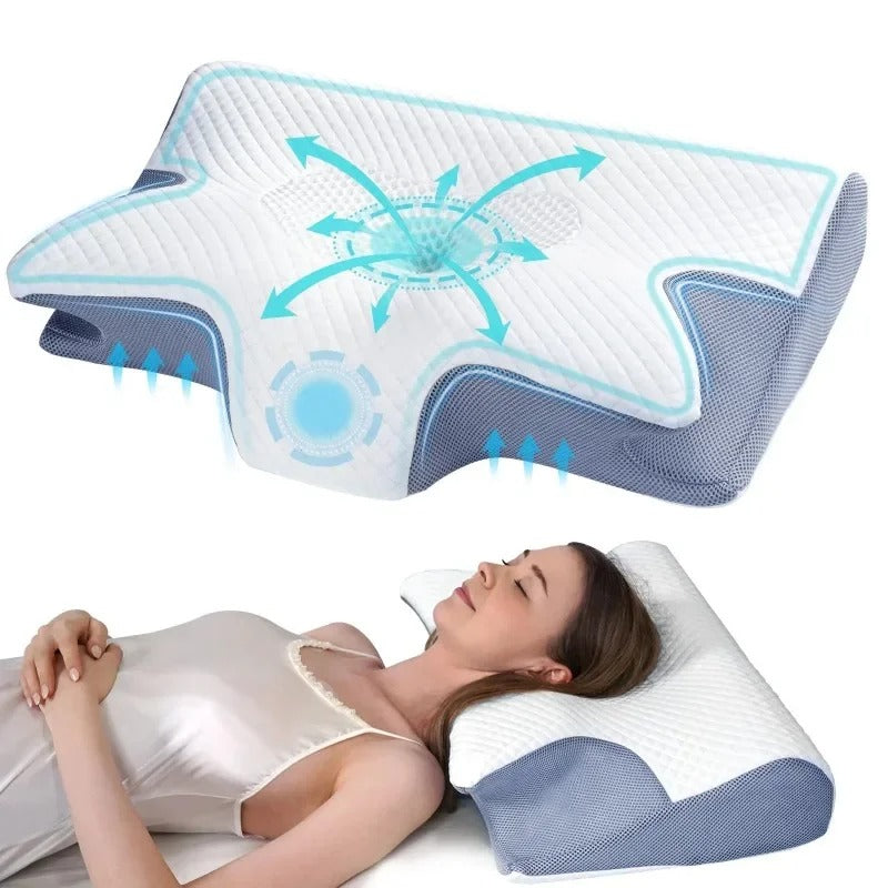 Butterfly Memory Foam Pillow (Comfortable Sleep Support)