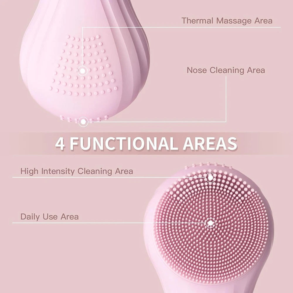 Deep Vibration Facial Cleansing Brush (Waterproof)