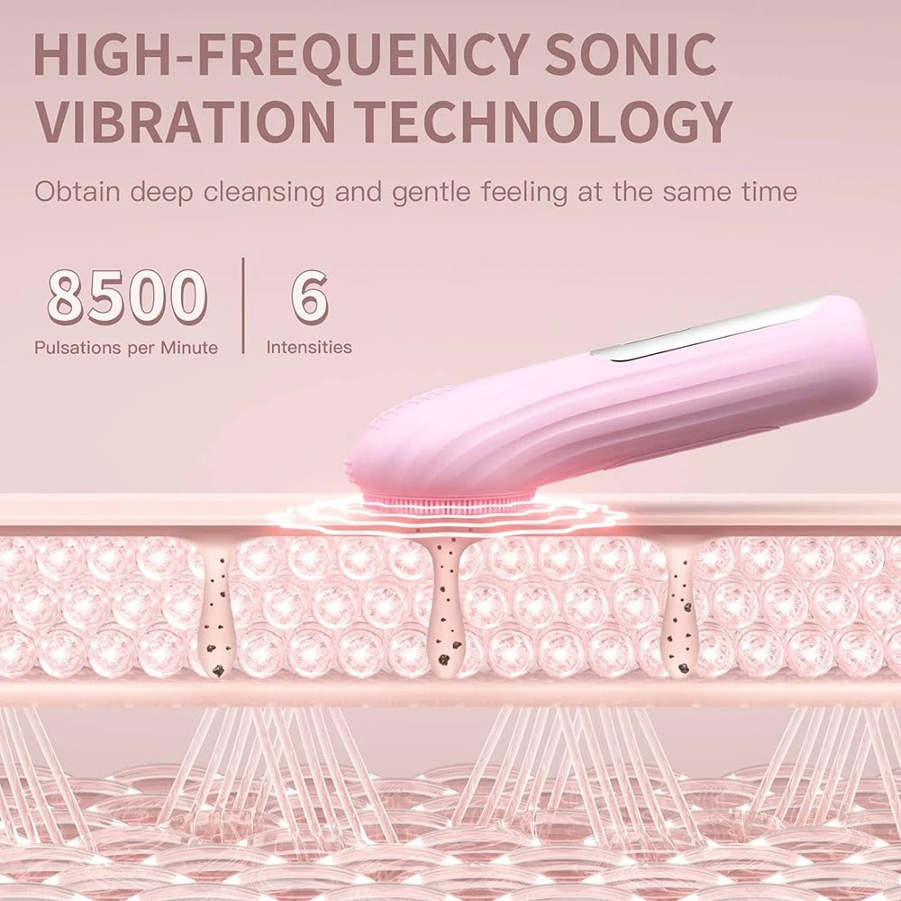 Deep Vibration Facial Cleansing Brush (Waterproof)