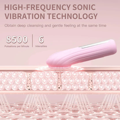 Deep Vibration Facial Cleansing Brush (Waterproof)
