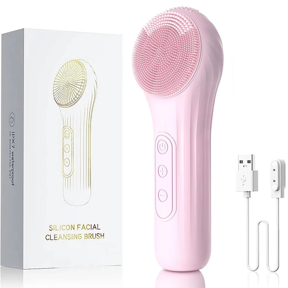 Deep Vibration Facial Cleansing Brush (Waterproof)