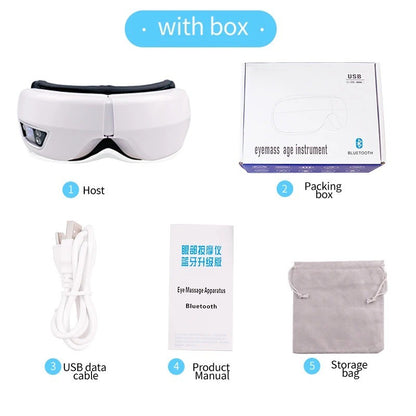 Electric Smart Eye Massager (6D Airbag + Music)